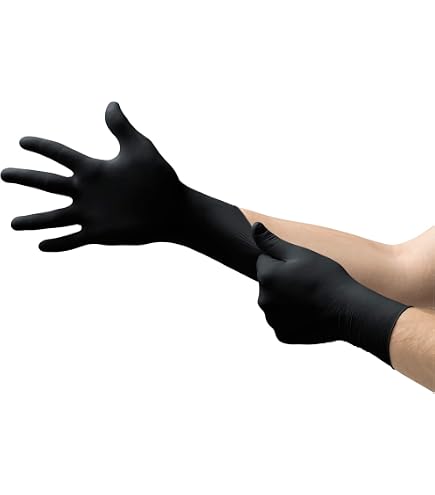Amazon.com: Ansell MICROFLEX MidKnight MK-296 Exam Standard Gloves